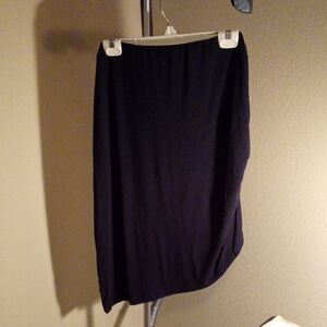 VENUS Elegant Black Skirt With Asymmetrical Hem Size 1X